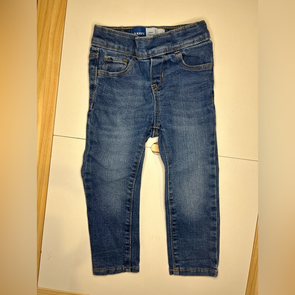 5 for $30 Old Navy Skinny Adjustable Waist Classic Blue Jeans